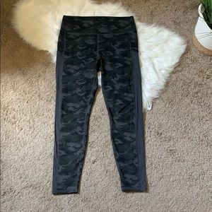 Black Camouflage Fabletics Workout Leggings